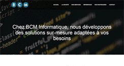 Desktop Screenshot of bcm-informatique.com