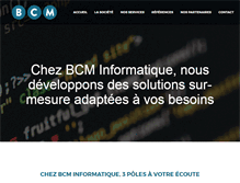 Tablet Screenshot of bcm-informatique.com